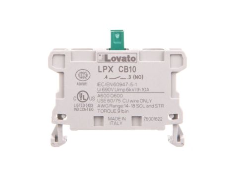 Zestyk 1Z do serii Platinum zaciski śrubowe, montaż na tylnej ścianie LPXCB10