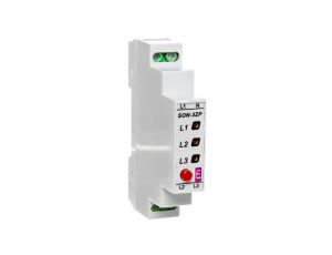 Lampka modułowa 3-fazowy czerwony LED 3x400V z przyciskiem SON-3 ZP 002471410