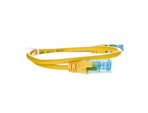 Kabel krosowy (Patch Cord) U/UTP kat.5e żółty 0,5m DK-1512-005/Y