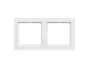Berker Q.3 Ramka podwójna biała aksamit 10126099