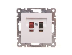 Lumina Gniazdo głośnikowe białe WL3310