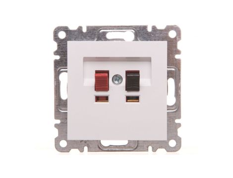 Lumina Gniazdo głośnikowe białe WL3310