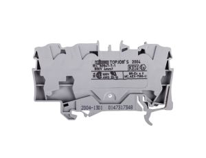 Złączka szynowa 3-przewodowa 4mm2 szara 2004-1301 TOPJOBS