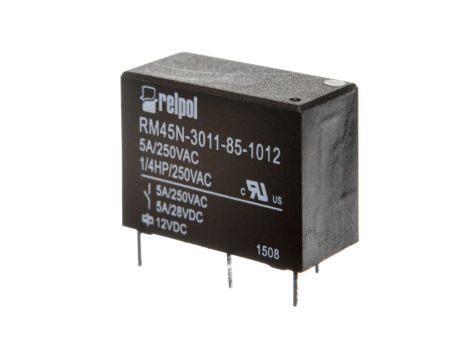 Przekaźniki miniaturowy 1P 5A 12V DC PCB RM45N-3011-85-1012 2614936