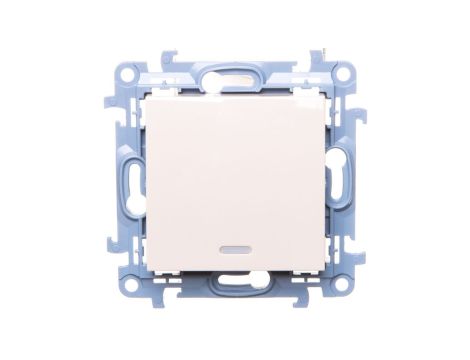 Simon 10 łącznik jednobiegunowy z podświetleniem LED 10AX IP20 kremowy CW1L.01/41