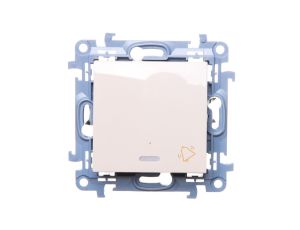 Simon 10 Przycisk /dzwonek/ z podświetleniem LED kremowy CD1L.01/41