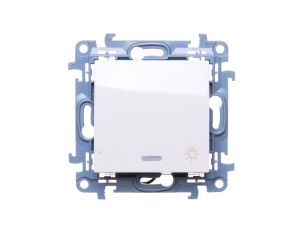 Simon 10 Przycisk /światło/ z podświetleniem LED biały CS1L.01/11