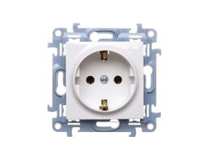 Simon 10 Gniazdo pojedyncze SCHUKO białe 16A 250V IP20 CGSZ1.01/11