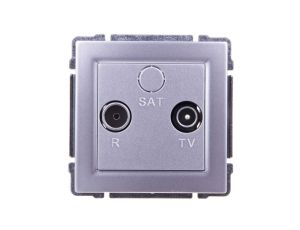 KOS66 Gniazdo antenowe RTV końcowe aluminium 664073