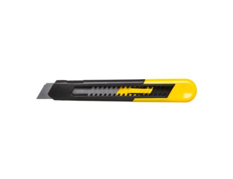 Nóż na ostrza łamane 18 mm żółto-szary Home Tools MN-63-019