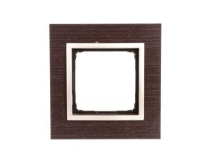 Simon 54 Nature Ramka pojedyncza drewno ZŁOTE WENGE DRN1/85