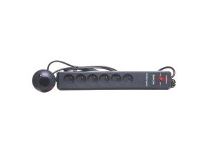 Przedłużacz EcoLine Comfort Switch 6x230V /+wyłącznik nożny/ 2m antracyt H05VV-F 3G1,5 1159454616