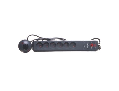 Przedłużacz EcoLine Comfort Switch 6x230V /+wyłącznik nożny/ 2m antracyt H05VV-F 3G1,5 1159454616
