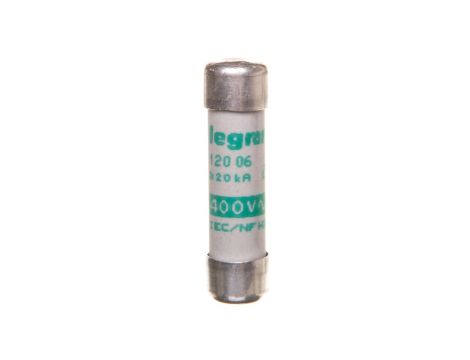 Wkładka bezpiecznikowa cylindryczna 8,5x31,5mm 6A aM 500V 012006