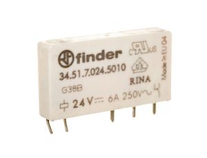 Przekaźnik 1P 6A 24V DC styk AgNi+Au 34.51.7.024.5010
