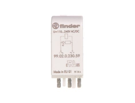 Moduł sygnalizacyjny LED zielony 110-240V AC/DC 99.02.0.230.59
