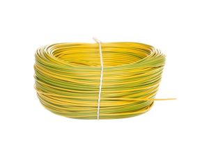 Przewód instalacyjny H05V-K (LgY) 0,5 żółto-zielony /100m/