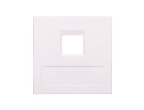 Simon Connect Płytka 1xRJ bez osłon uniwersalna czysta biel 50000185-030