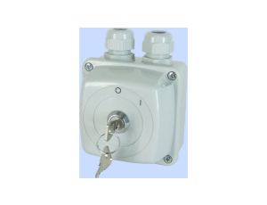 Łącznik krzywkowy 0-I 16A 3P załączany kluczykiem w obudowie IP44 Łuk E16-13z/z 951680