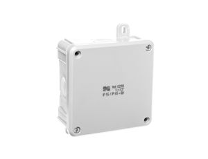 Puszka hermetyczna n/t 2K 98x98x46mm z zaciskami 5x2,5mm2 IP55/IP65 szara 0290-41