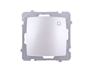KARO Przycisk /dzwonek/ srebrny perłowy ŁP-6S/m/43