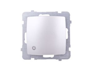 KARO Przycisk /światło/ srebrny perłowy ŁP-5S/m/43