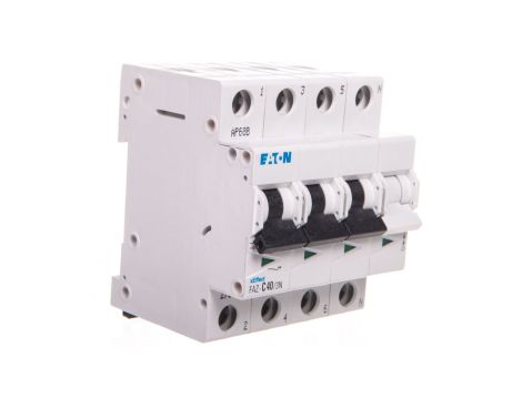 Wyłącznik nadprądowy 3P+N C 40A 15kA FAZ C40/3N 278979