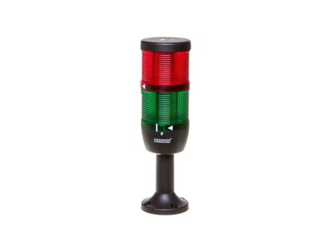 Kolumna sygnalizacyjna kompletna 70mm, 2 człony 24V DC czerwony-zielony TK-IK72L024XM01