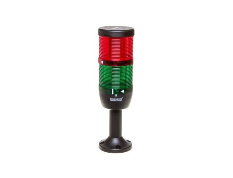 Kolumna sygnalizacyjna kompletna 70mm,2 człony 230V AC czerwony-zielony TK-IK72L220XM01