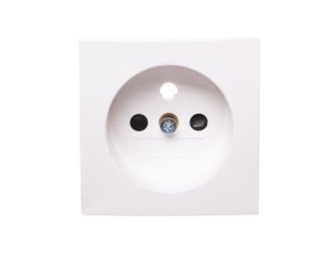 B.Kwadrat Płytka czołowa do gniazda z uziemieniem kremowy połysk 3963808992