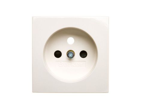 B.Kwadrat Płytka czołowa gniazda z/u z przesłonami kremowy 3965768992