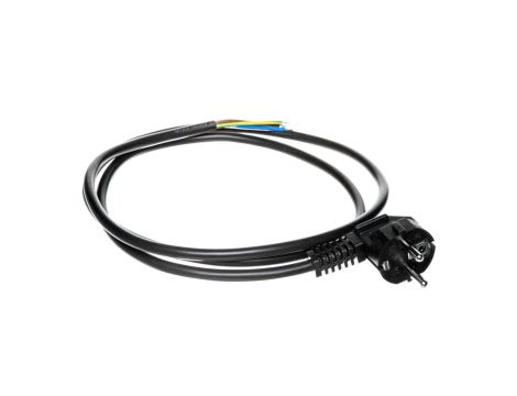 Przewód przyłączeniowy W-3 3x1,5 mm2 czarny z wtyczką kątową 1,5m 51.933