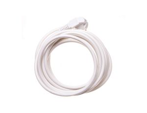 Przewód przyłączeniowy W-3 3x1,5 mm2 biały z wtyczką kątową 5m 51.939