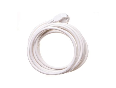 Przewód przyłączeniowy W-3 3x1,5 mm2 biały z wtyczką kątową 5m 51.939