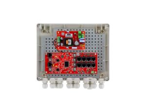 Zestaw do 8 kamer IP switch PoE 8P+2G w obudowie zewnętrznej ABOX-L2, zasilacz 96W