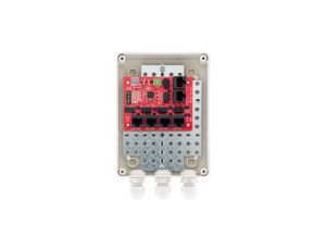 Switch PoE 6 portowy 10/100Mbps (5xPoE + 1xUplink), bezpieczniki elektroniczne, tryb Long Range, w obudowie zewnętrznej ABOX-S2