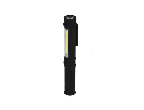 Latarka 1.5w cob led+1w pen z bateriami