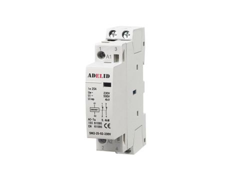 Stycznik modułowy 25A 230V 2xNC SM2 25-02-230V