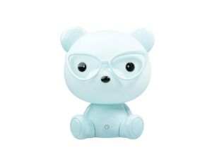 Lampka nocna dekoracyjna MIŚ OKULARNIK LED 2,5W ciepła niebieska GOLDLUX dla dzieci