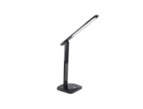 Lampka Biurkowa Nocna LED 8W CCT 3in1 3000-6500K Szkolna Czarna TOLEDO GOLDLUX (Polux)