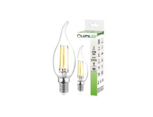 Żarówka LED Płomyk BA35 E14 7W 770lm 4000K Neutralna 360 Filament LUMILED