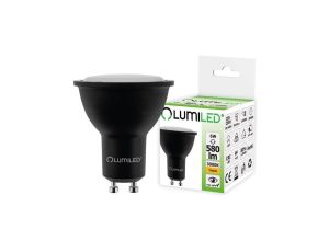 Żarówka LED GU10 6W = 60W 580lm 3000K Ciepła 120 Czarna LUMILED