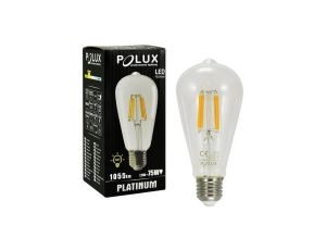 Żarówka LED E27 ST64 7,5W = 75W 1055lm 3000K Ciepła 360 Filament GOLDLUX