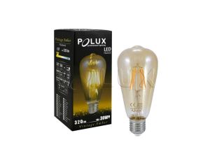 Żarówka LED E27 ST64 4W = 30W 320lm 2200K Ciepła 360 Filament GOLDLUX