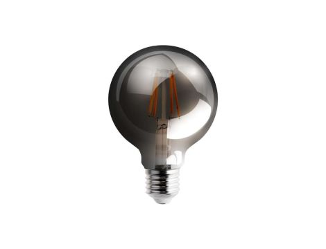 Żarówka LED E27 G80 6W = 50W 650lm 2200K Ciepła 360 Filament dymiona