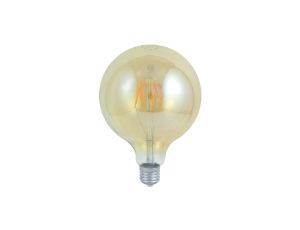 Żarówka LED E27 G80 4W = 18W 320lm 2000K Ciepła 360 Filament GOLDLUX (Polux)