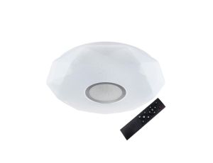 Plafon LED sufitowy łazienkowy 24W 3000-6500K Biały Okrągły Diament 39cm + Pilot