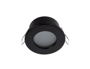 Oprawa HALOGENOWA Podtynkowa Podbitka Łazienkowa Hermetyczna AQUS GU10 LUMILED Czarna IP44 STAŁA