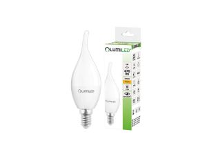 Żarówka LED E14 BA35 5W = 50W 470lm 3000K Ciepła 180 LUMILED