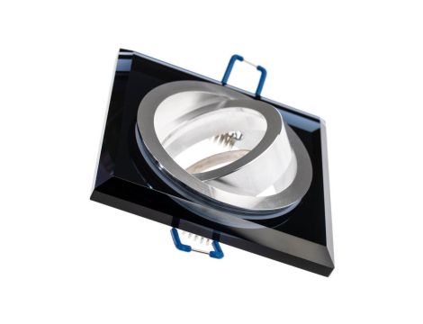 Oprawa Halogenowa SZKLANA Sufitowa ARIAN MR16 GU10 LUMILED Kwadrat Ruchoma Czarna